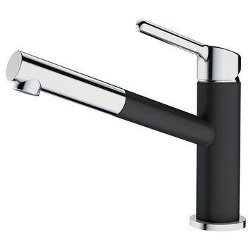 Смеситель кухонный FRANKE ORBIT Pull Out 115.0623.057, оникс 800006465 фото