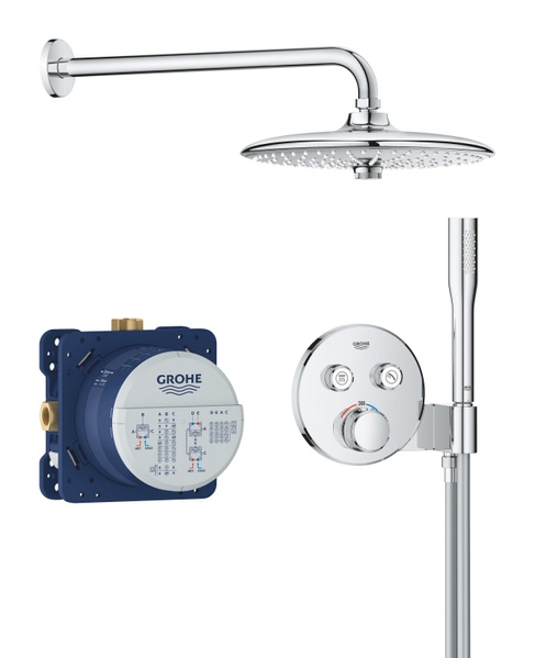 Душова система з термостатом прихованого монтажу GROHE Grohtherm SmartControl 34867000 95463 фото