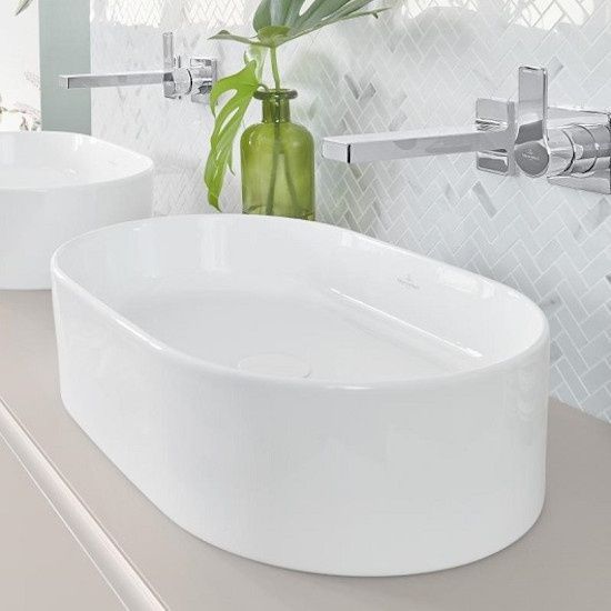 Умывальник на столешницу VILLEROY & BOCH COLLARO 4A195601, 56x36, белый 76321 фото