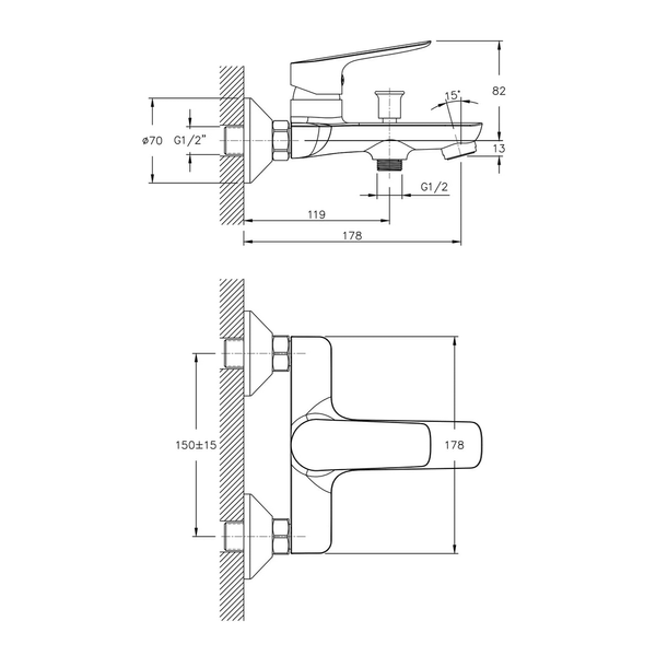 Набір змішувачів (4 в 1) IMPRESE KIT30092 64734 фото