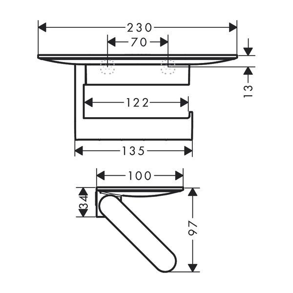Набір аксесуарів HANSGROHE WALLSTORIS 27969670, чорний 81535 фото