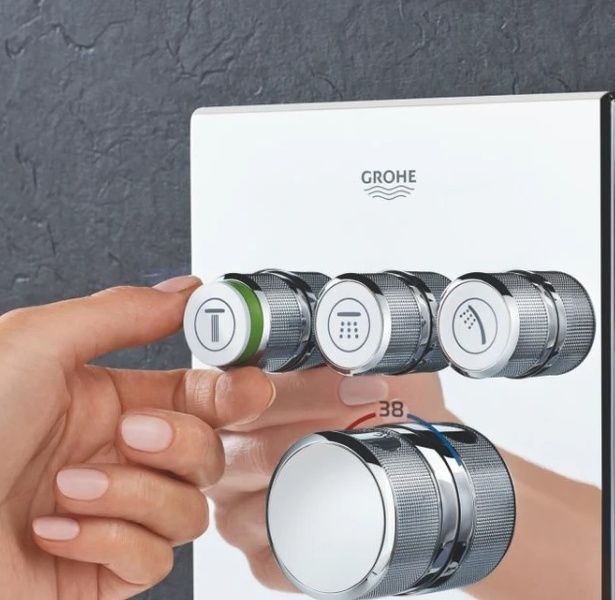 Душова система з термостатом прихованого монтажу GROHE GROHTERM 1000 34804000 78955 фото