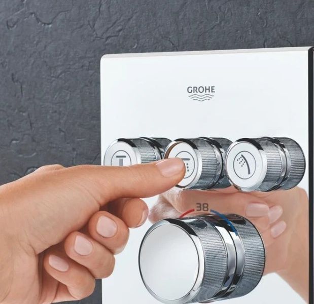 Душова система з термостатом прихованого монтажу GROHE GROHTERM 1000 34804000 78955 фото