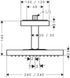 Верхній душ 240/240 1jet AXOR SHOWER SOLUTIONS 10929000, зі стельовим під'єднанням 800004591 фото 2