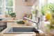 Смеситель с выдвижным изливом для кухонной мойки HANSGROHE ZESIS M33 74820000 800004175 фото 5