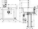 Кухонна мийка кам'яна HANSGROHE C51-F450-06 43217000 81115 фото 2