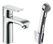 Смеситель для раковины с гигиеническим душем и сливной клапан HANSGROHE METRIS 31285000 29140 фото 1