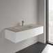Умивальник накладний VILLEROY & BOCH ANTAO 4A77LBAM, 120x50см, з прихованим переливом, з отвором під змішувач, Ceramic Plus, бежевий 800005874 фото 2