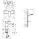 Набор смесителей 4 в 1 HANSGROHE VERNIS 71561333, черный матовый 95720 фото 2