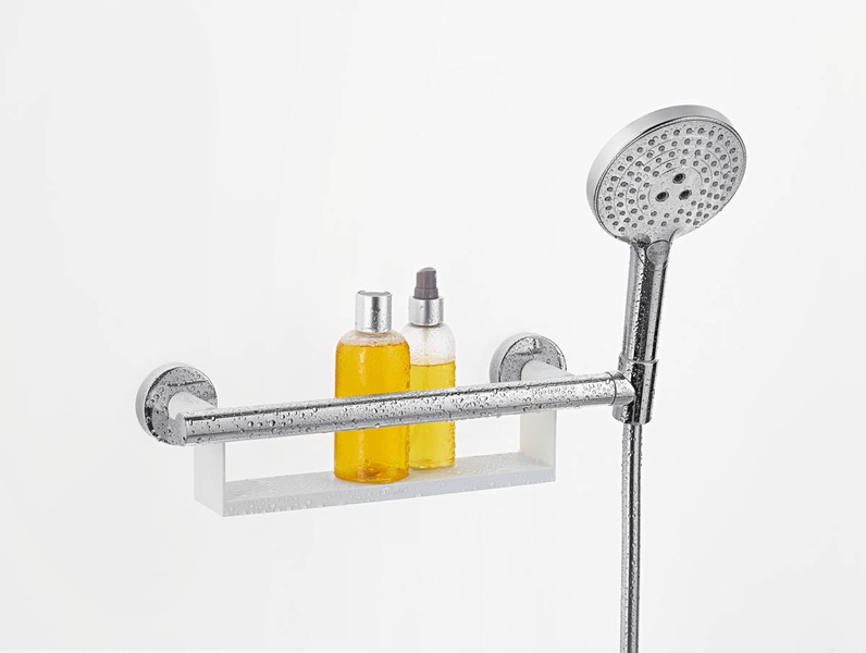 Поручень HANSGROHE UNICA 26328400, хром с белым 54345 фото