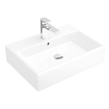 Умивальник меблевий з отвором з переливом 60х42см VILLEROY & BOCH MEMENTO 51336LR2, білий 101421 фото