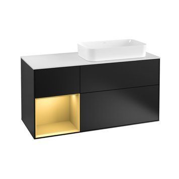 Тумба под раковину VILLEROY & BOCH FINION F271HFPD, черный 800005625 фото