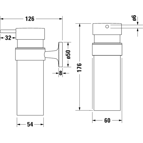 Дозатор жидкого мыла DURAVIT STARCK T 0099351000 800006066 фото
