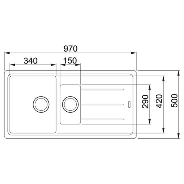 Кухонная мойка FRANKE BASIS BFG 651 114.0676.273, бежевый темный 800006966 фото