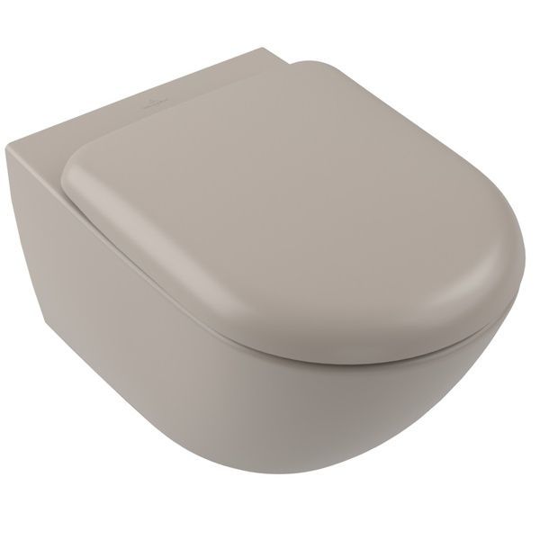 Унитаз подвесной VILLEROY & BOCH ANTAO 4674T0AM, 37x56 см, Ceramic Plus, бежевый 800005875 фото