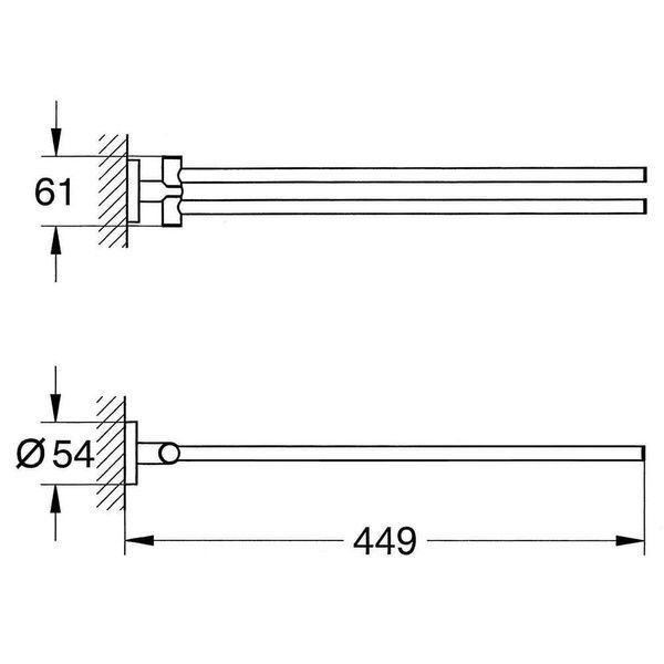Тримач рушників GROHE ESSENTIALS 40371001 51170 фото