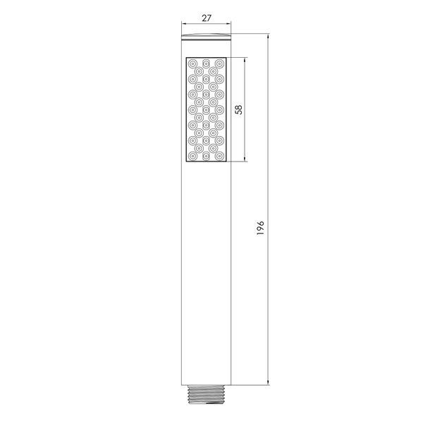 Гарнітур душовий IMPRESE BRENTA ZMK071901100, хром 68912 фото