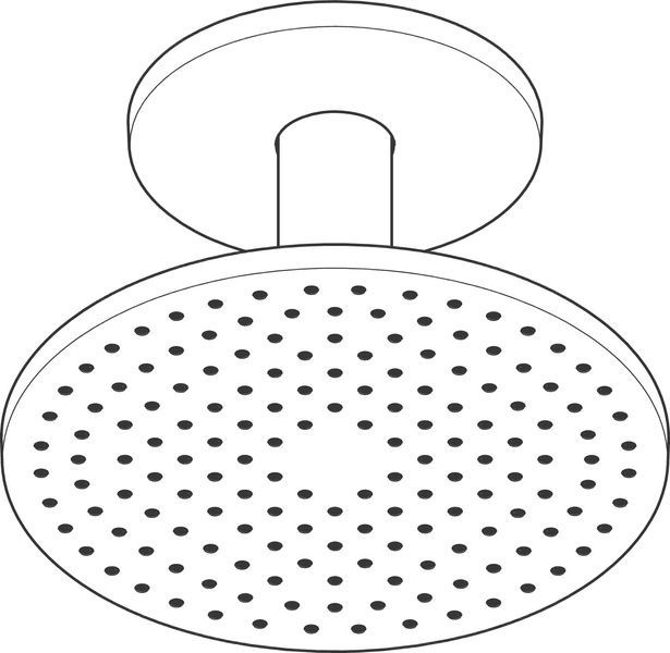 Верхній душ 250 1jet AXOR SHOWER SOLUTIONS 35286000, зі стельовим під'єднанням 86392 фото