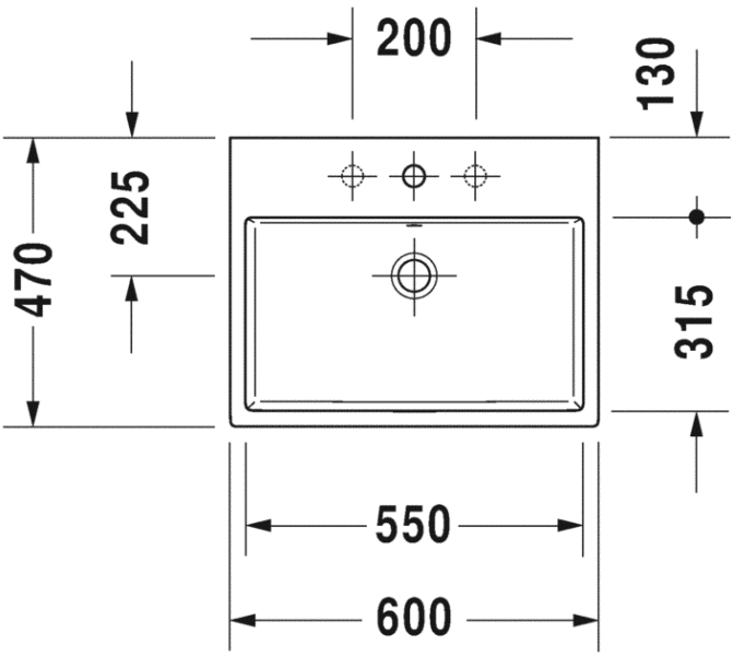 Умывальник подвесной DURAVIT VERO AIR 2350600027, 60Х47 800006016 фото