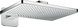 Верхній душ 460/300 2jet AXOR SHOWER SOLUTIONS 35275000, з тримачем, з розеткою softsquare 800004592 фото 1