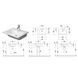 Умивальник накладний DURAVIT ME BY STARCK 2336630000, 63х49 мм 800005966 фото 3