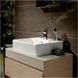 Умивальник меблевий з отвором з переливом 60х42см VILLEROY & BOCH MEMENTO 51336LR2, білий 101421 фото 3