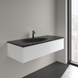 Умивальник накладний VILLEROY & BOCH ANTAO 4A77LBR7, 120x50см, з прихованим переливом, з отвором під змішувач, Ceramic Plus, чорний матовий 800005575 фото 2