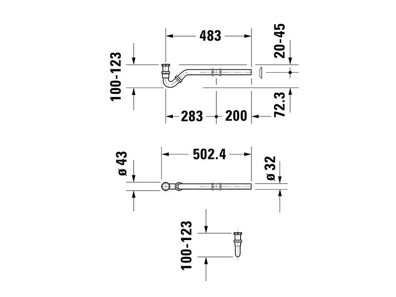 Сифон для биде DURAVIT SONSTIGES 0050270000 800006116 фото