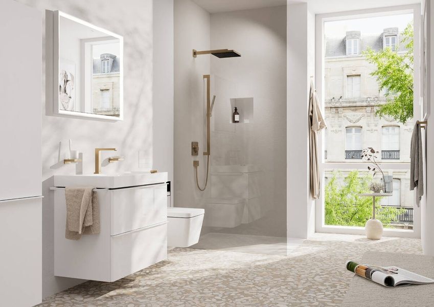 Верхній душ HANSGROHE PULSIFY E 24331140, бронза сатин 93136 фото