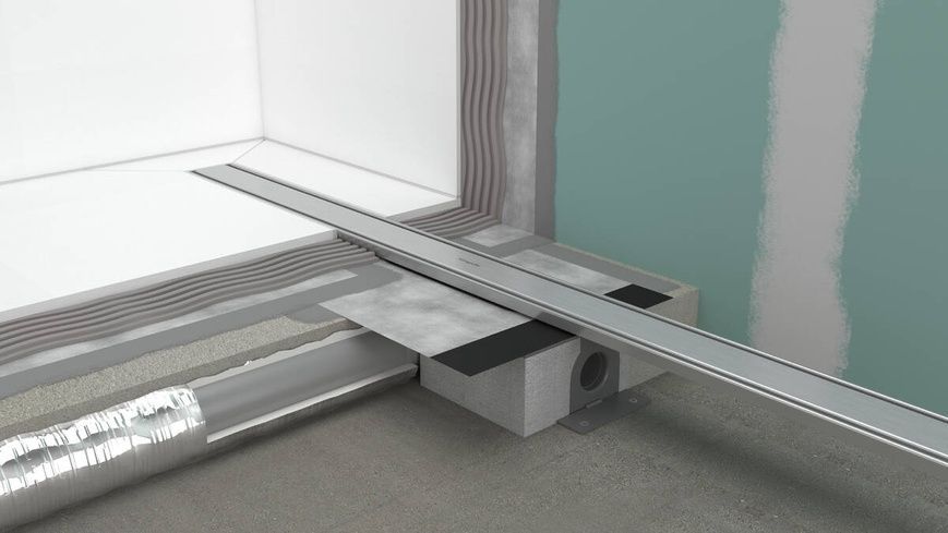 Монтажний комплект для встановлення HANSGROHE RAINDRAIN ORIGINAL 56196800, нержавіюча сталь 800004276 фото