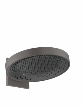 Верхний душ с настенным кронштейном HANSGROHE RAINFINITY 26234340, черный матовый хром 92988 фото