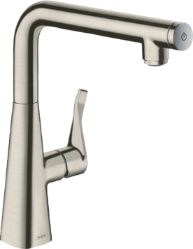 Смеситель для кухонной мойки HANSGROHE METRIS SELECT 14847800, нержавеющая сталь 800003932 фото
