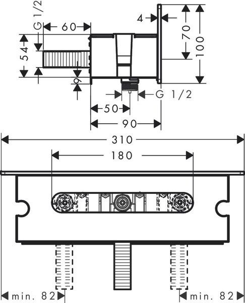 Тримач ручного душу HANSGROHE FIXFIT 26456000 59725 фото