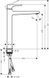 Смеситель для раковины со сливным клапаном HANSGROHE METROPOL 32512340, черный матовый хром 75893 фото 2