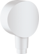 Шланговое подсоединение с клапаном обратного потока HANSGROHE FIXFIT 26453700, белый матовый 92031 фото 1