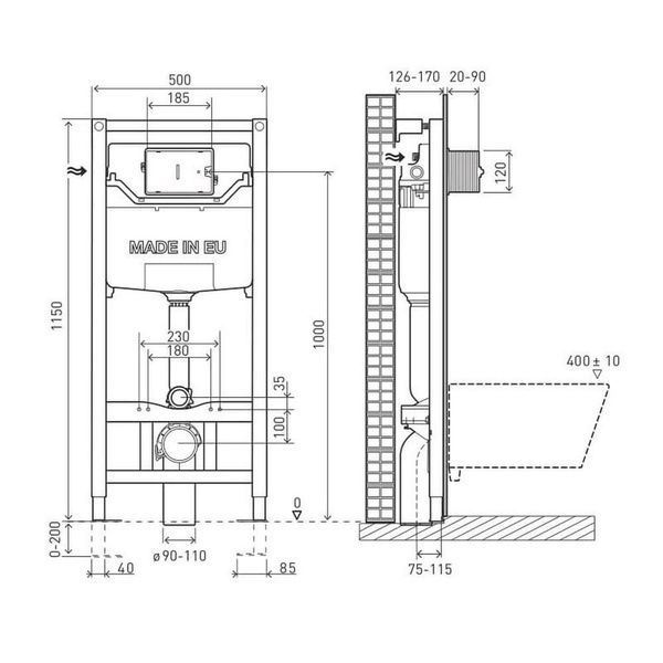 Инсталляция для унитаза VOLLE MASTER NEO 201010 74315 фото