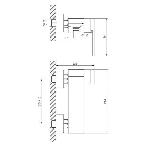 Смеситель для душа IMPRESE SKALA 15275, хром 68020 фото