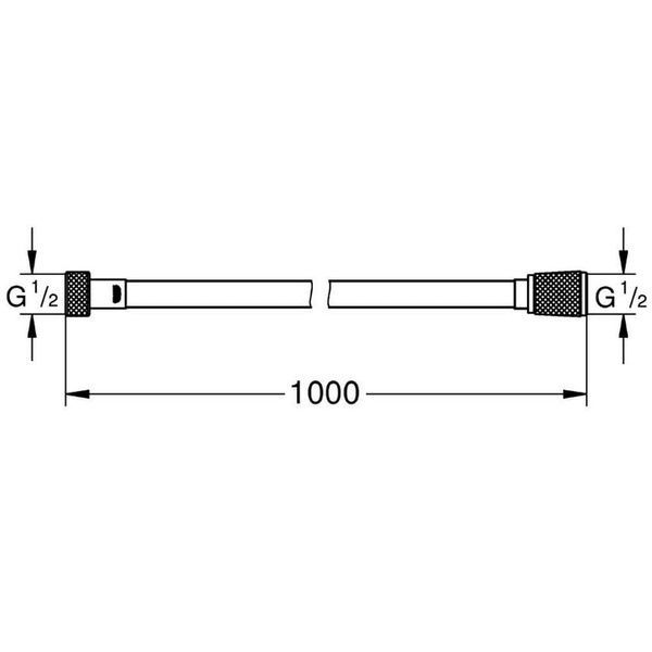 Шланг для душу GROHE SILVERFLEX 26334000, хром 51272 фото