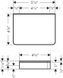 Полка AXOR UNIVERSAL SOFTSQUARE 42840000, 150 мм 64905 фото 3