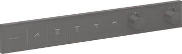 Термостат скрытого монтажа на потребителей HANSGROHE RAINSELECT 15384340, черный матовый хром 800004527 фото