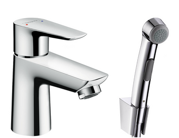 Смеситель для умывальника с гигиеническим душем HANSGROHE TALIS E 71729000, хром 67798 фото