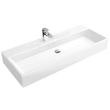 Умивальник меблевий з отвором з переливом 100х47см VILLEROY & BOCH MEMENTO 5133AL01, білий 101418 фото