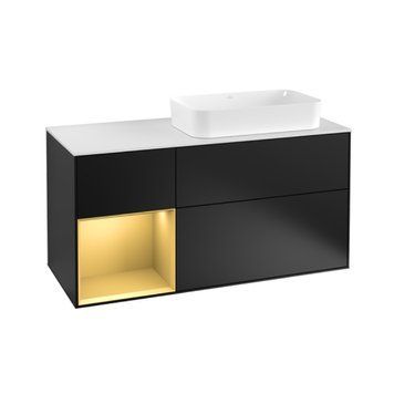 Тумба под раковину VILLEROY & BOCH FINION G271HFPD, черный 800005626 фото