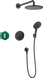 Душова система з термостатом HANSGROHE RAINDANCE S 27959670, чорний матовий 83526 фото 1