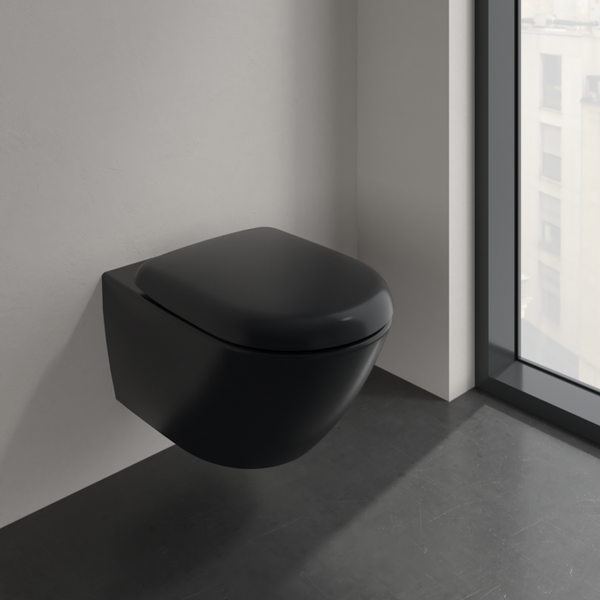 Унітаз підвісний VILLEROY & BOCH ANTAO 4674T0R7, 37x56 см, Ceramic Plus, чорний матовий 800005576 фото