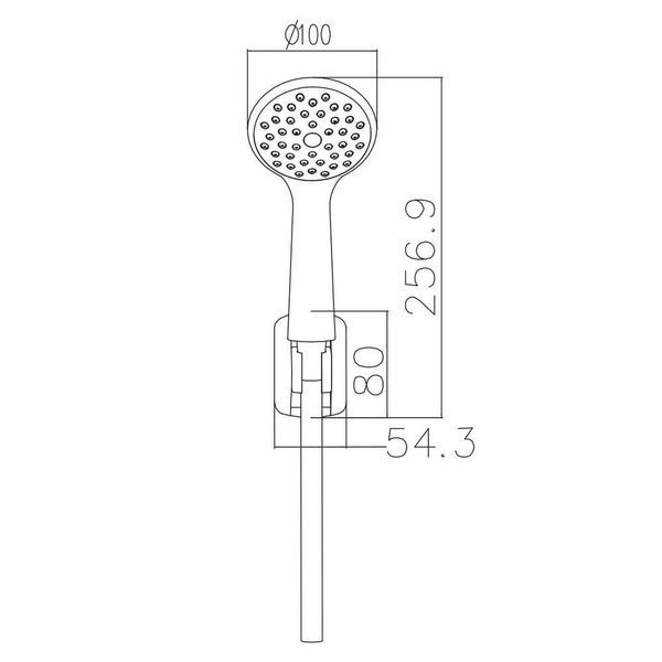 Гарнітур душовий IMPRESE 1115+S023+W100SL1 CP 26617 фото