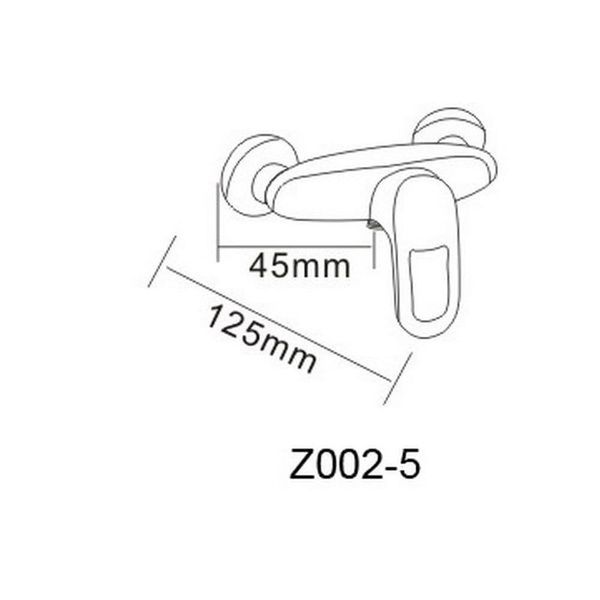 Смеситель для душа RJ ATLANT RBZ002-5, хром 24298 фото