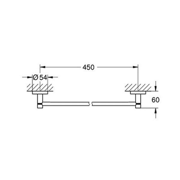 Тримач рушників GROHE ESSENTIALS 40688001, хром 54635 фото