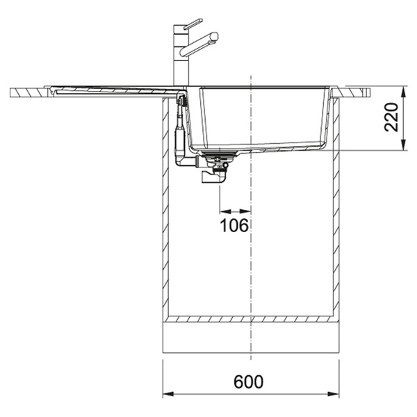 Кухонная мойка FRANKE URBAN UBG 611-100 XL 114.0699.232, черный матовый 800006667 фото