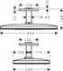 Верхній душ 460/300 2jet AXOR SHOWER SOLUTIONS 35279000, зі стельовим під'єднанням 800004593 фото 2